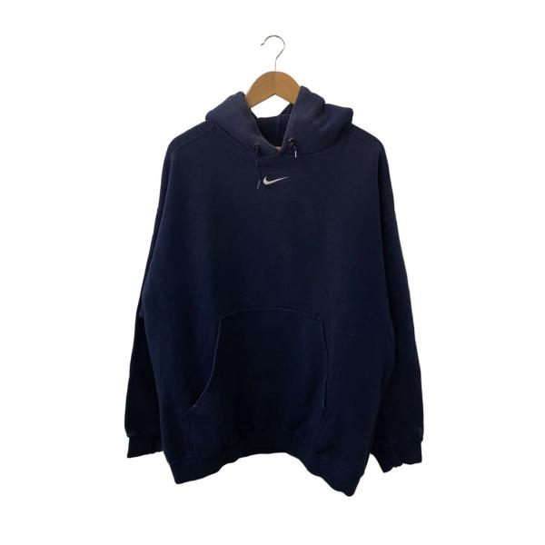NIKE / パーカー/L/コットン/NVY/無地 NIKE◇パーカー/XL/コットン/NVY/無地/90s〜/センタースウォッシュ/usa