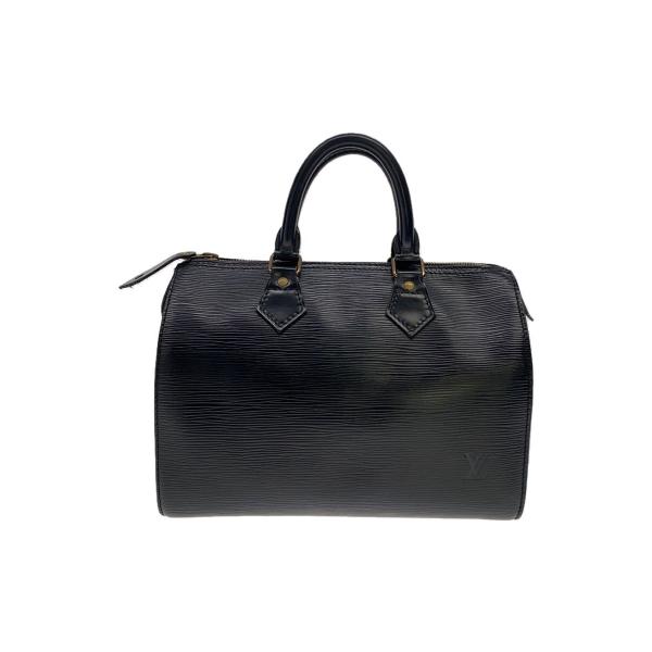【確実正規品】【極美品】LOUISVUITTON スピーディ25 エピ　ノワール LOUIS VUITTON◇スピーディ25_エピ_BLK/レザー/BLK : セカンド