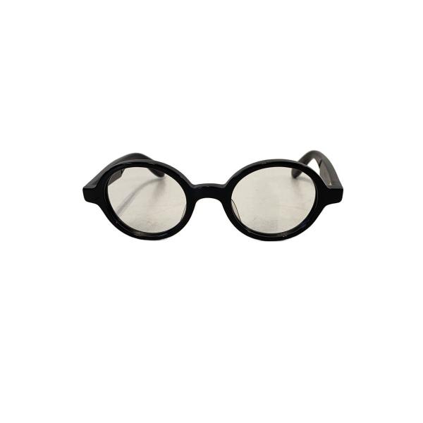 金子眼鏡 ラウンド ブラックフレーム メガネ 美品 金子眼鏡 ラウンド型メガネ ブラック