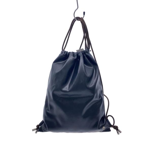 EDIT.FOR LULU/×skin/ヴィーガンレザーナップサック/バッグ/レザー/BLK