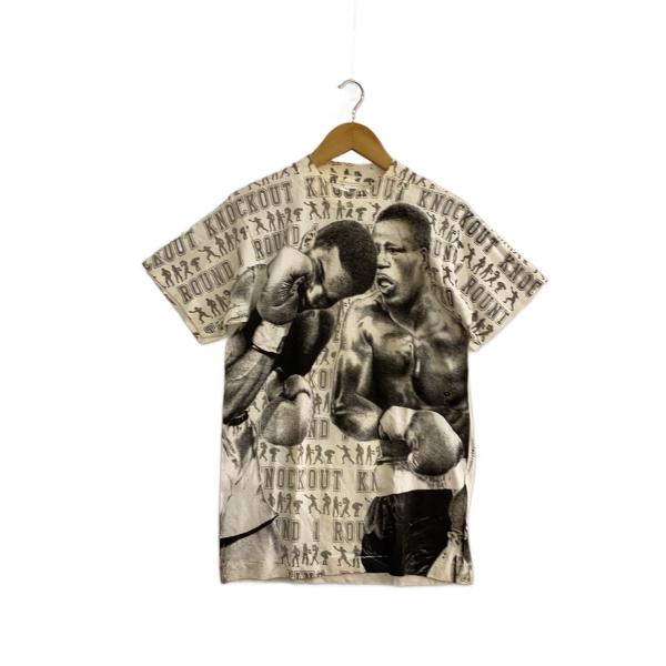 FRUIT OF THE LOOM◆90s/KNOCKOUT LOUND1 TEE/モハメドアリ/ジョーフレージャー/Tシャツ/M/コットン/WHT