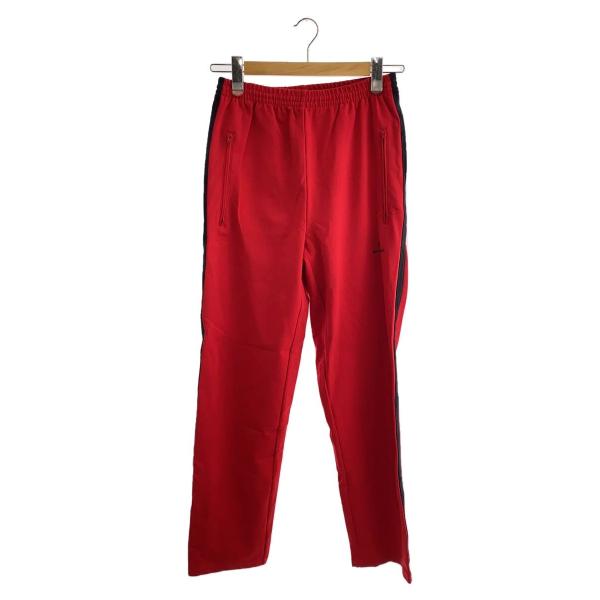 BALENCIAGA◇サイドストライプトラックパンツ/38/レーヨン/RED/FP12
