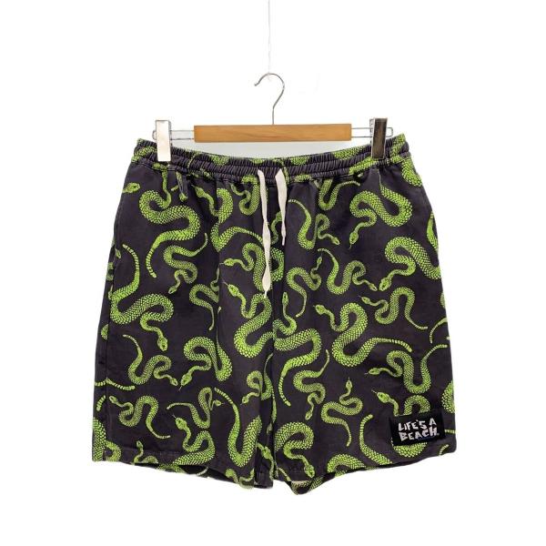 Life's a Beach◇ショートパンツ/XL/コットン/BLK/ : セカンド