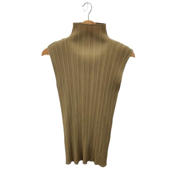 PLEATS PLEASE ISSEY MIYAKE◇ノースリーブブラウス/FREE/ポリエステル