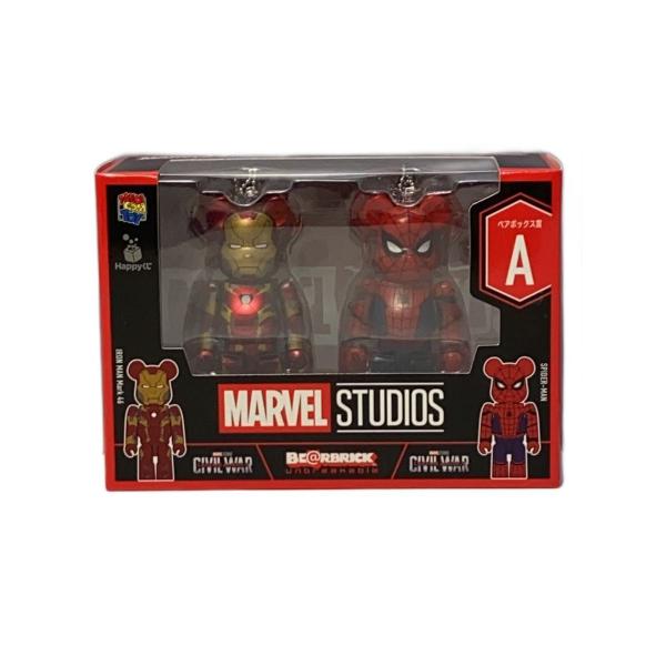 MARVEL ベアブリック SPラストワン アイアンマン スパイダーマン MARVEL◇A賞/ベアブリック/ペア/アイアンマン/スパイダーマン