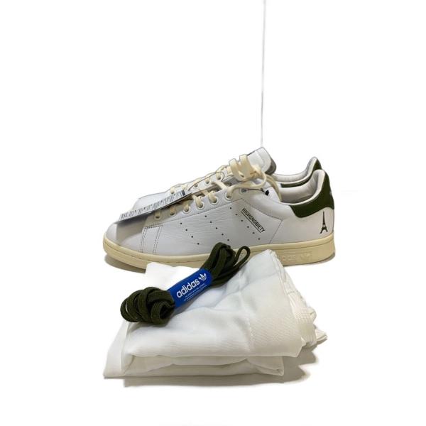 adidas◆highsnobiety/stansmith/ローカットスニーカー/26cm/WHT/IE2530