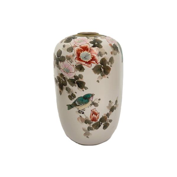 九谷焼◇中村外志人/福良雀/陶器/壷・花瓶/箱有り : セカンド