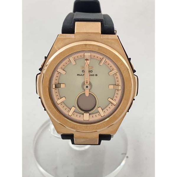 CASIO◇ソーラー腕時計・Baby-G/デジアナ/ラバー/PNK/BLK : セカンド