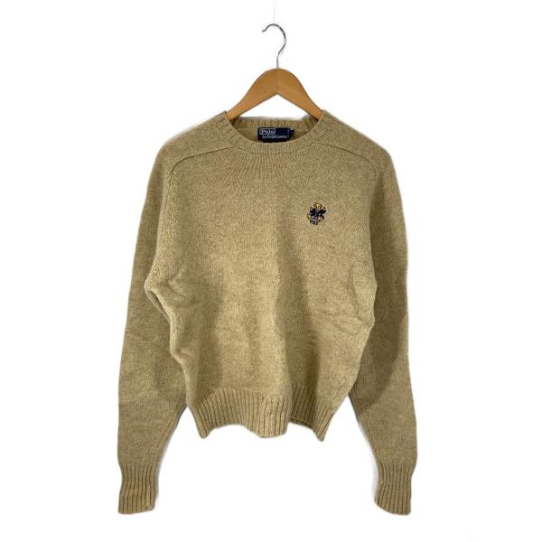 POLO RALPH LAUREN◇ニット・セーター(厚手)/M/ウール/CML/胸元