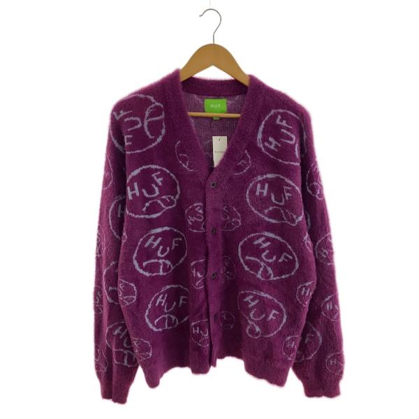 HUF◇カーディガン(厚手)/L/ナイロン/PUP/総柄 : セカンドストリート