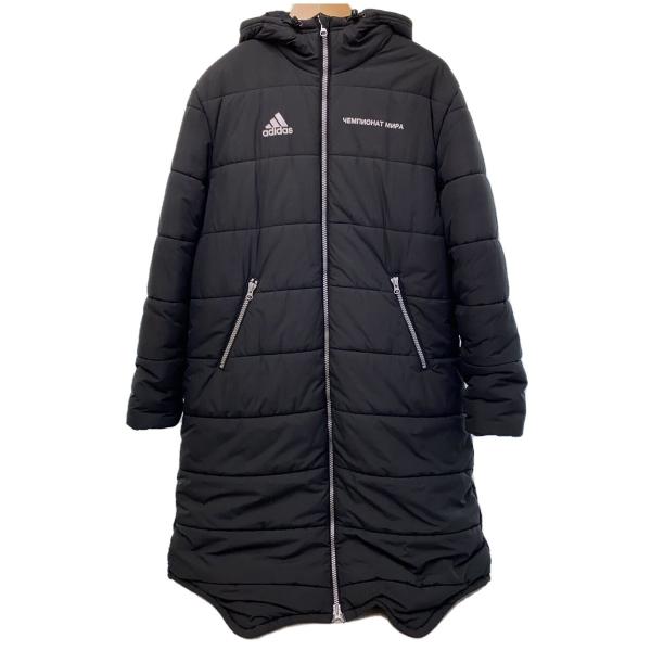 Gosha Rubchinskiy◇中綿ベンチコート/XS/ポリエステル/ブラック