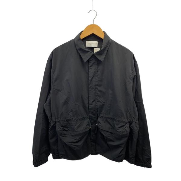 UNUSED◇Coaches jacket/ナイロンジャケット/3/ナイロン/BLK/無地