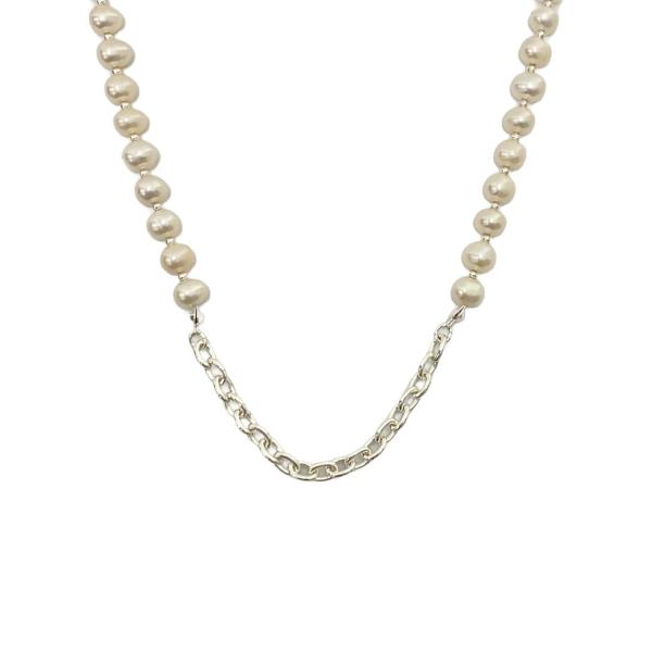 GOD ONLY KNOWS パールチェーンブレスレット Mサイズ GOD ONLY KNOWS◇ネックレス/PEARL CHAIN NECKLACE/--/パール/メンズ