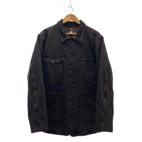 rrl カバーオール RRL◇カバーオール/コーデュロイカラーデニムジャケット/L/デニム/BLK