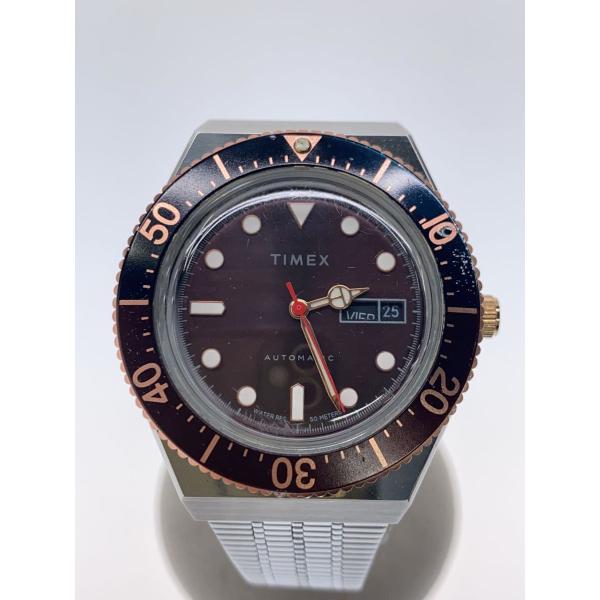 TIMEX◇自動巻腕時計/アナログ/ステンレス/BRD/SLV/TW2U96900/M79