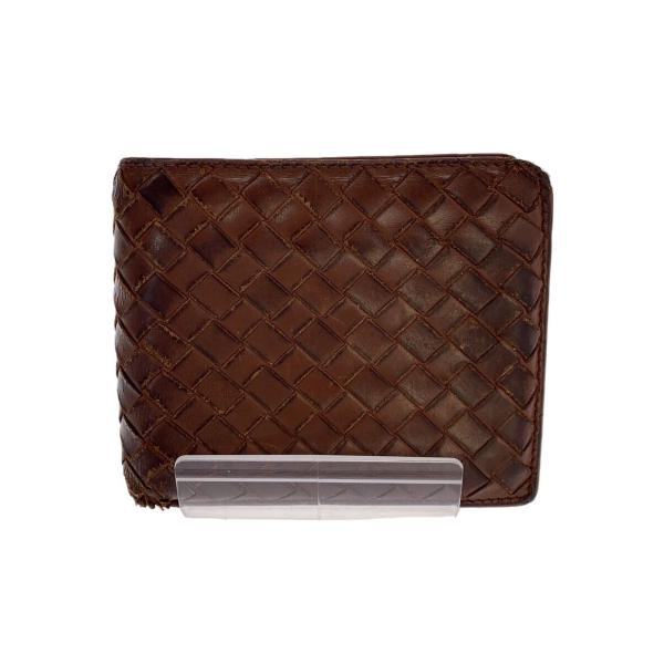 BOTTEGA VENETA◇2つ折り財布/レザー/BRW/メンズ/193642 : セカンド
