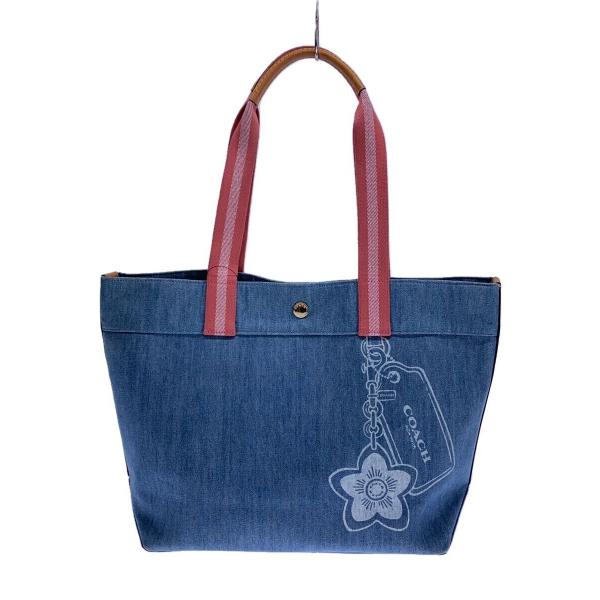 COACH◇トートバッグ/デニム/IDG/無地 : セカンドストリートYahoo!店