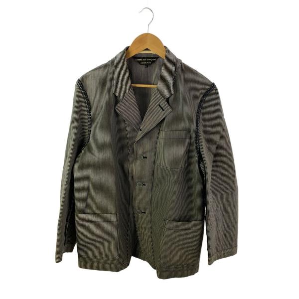 COMME des GARCONS HOMME PLUS◇テーラードジャケット/S/コットン/BLK