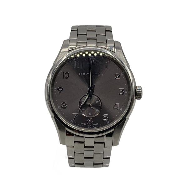 HAMILTON アナログ腕時計 シルバー H384110 HAMILTON◇クォーツ腕時計/アナログ/ステンレス/GRY/SLV/SS/H384110