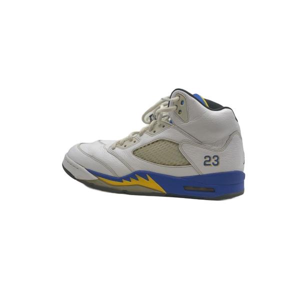 NIKE◆AIR JORDAN 5 RETRO/エアジョーダンレトロ/ホワイト/136027-189/28.5cm/WHT//