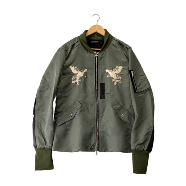Coal Black◇スカジャン/L/ナイロン/KHK/無地/CB08-FW-J-016