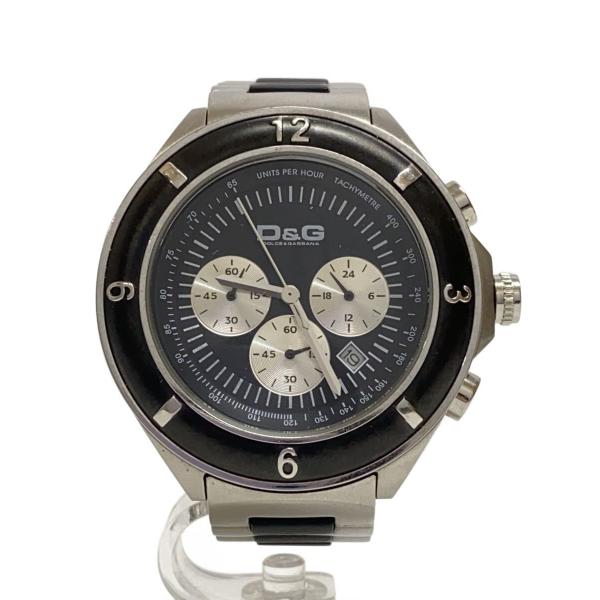 DOLCE&GABBANA◇クォーツ腕時計/アナログ/--/BLK/SLV/DW0423