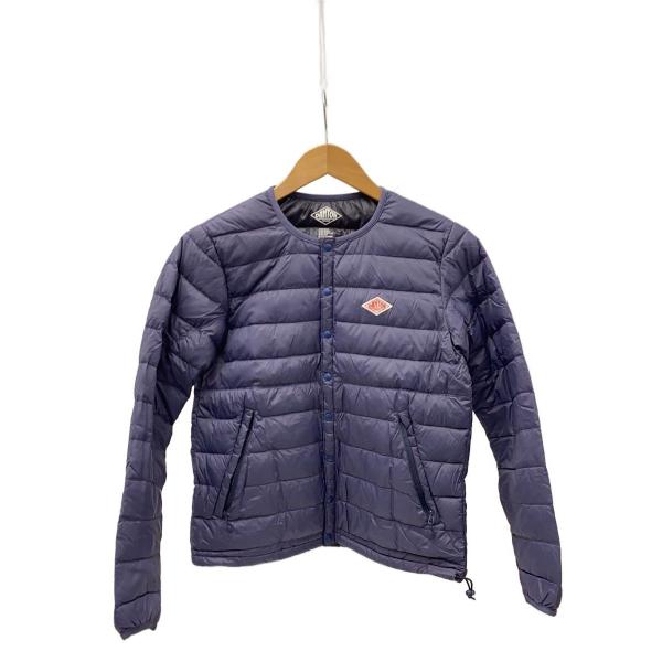 DANTON◇CREW NECK INNER DOWN JACKET/ダウン/34/ナイロン/NVY/右袖穴