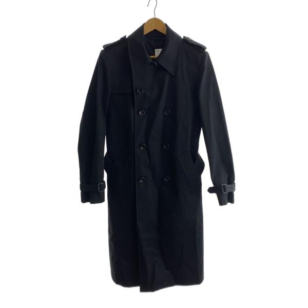 Lithium homme◇白いアタリ有/トレンチコート/46/コットン/BLK/LH28