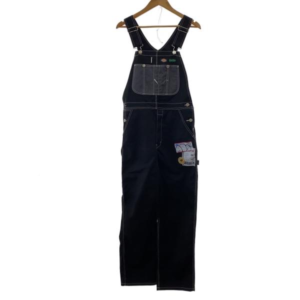 9090◇×DICKIES/オーバーオール/M/コットン/BLK/NN1036// : セカンド