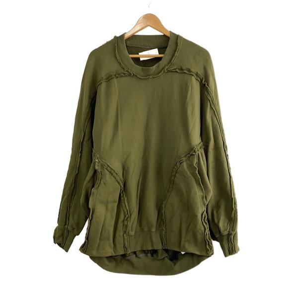 HAMCUS◇GT / ECC LOGISTICS WORK PULLOVER/スウェット/2/コットン/KHK 