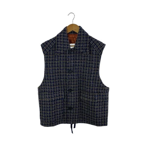 トップス SUBLATIONS GLITTERY TWEED HELI-CREW VEST SUBLATIONS◇GLITTERY TWEED HELI-CREW VEST .07/FREE/ツイード