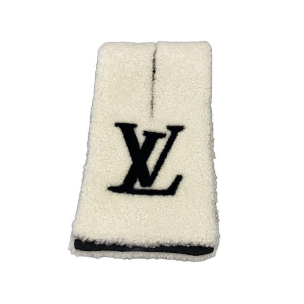 LOUIS VUITTON◇エシャルプ・シャーリング/LVシグネチャー/マフラー/羊