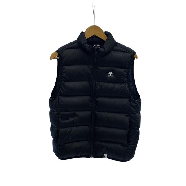 A BATHING APE ダウンベスト AAPE BY A BATHING APE◇ダウンベスト/S/ポリエステル/BLK