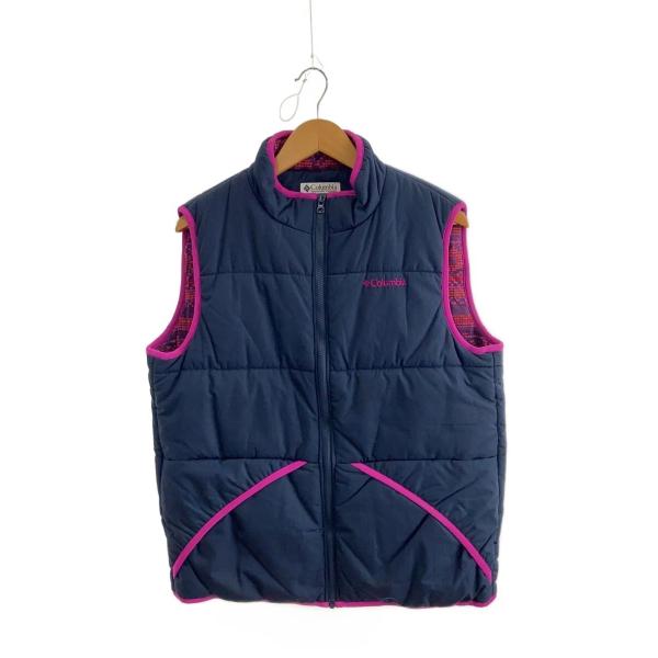 Columbia◇ダウンベスト/L/ポリエステル/NVY/無地// : セカンド