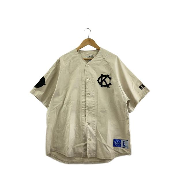 Keboz◇CALEE×KEBOZ COLLECTION/ベースボールシャツ/L/コットン/BEG