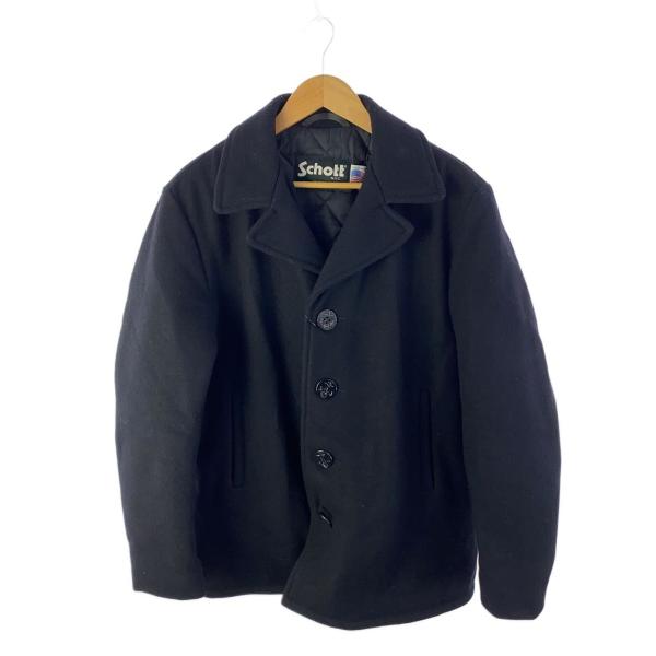 Schott◇ピーコート/40/ウール/BLK : セカンドストリートYahoo