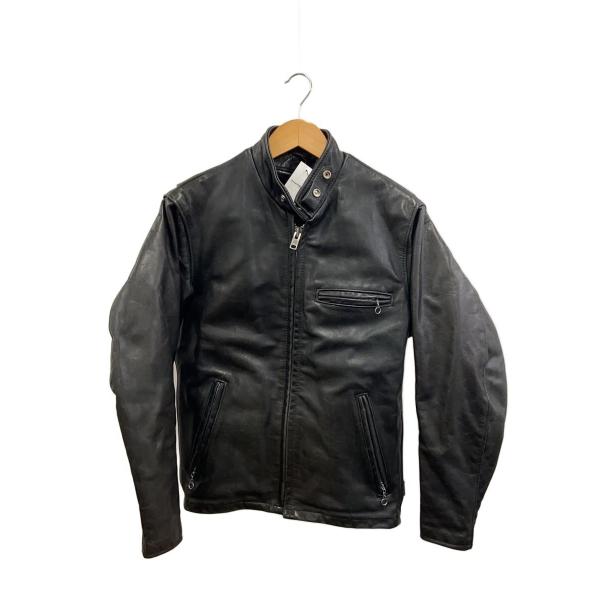 Schott◇90-00s/641/USA製/ライナー付/シングルライダースジャケット