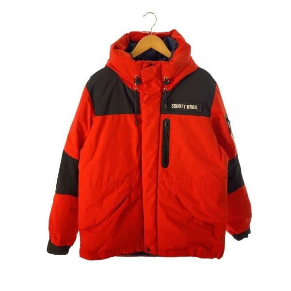Schott◇ダウンジャケット/L/ナイロン/RED/3192036 : セカンド