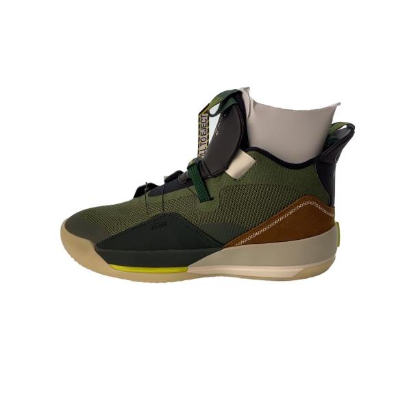 NIKE◆AIR JORDAN XXXIII NRG/エアジョーダン/カーキ/CD5965-300/27cm/KHK