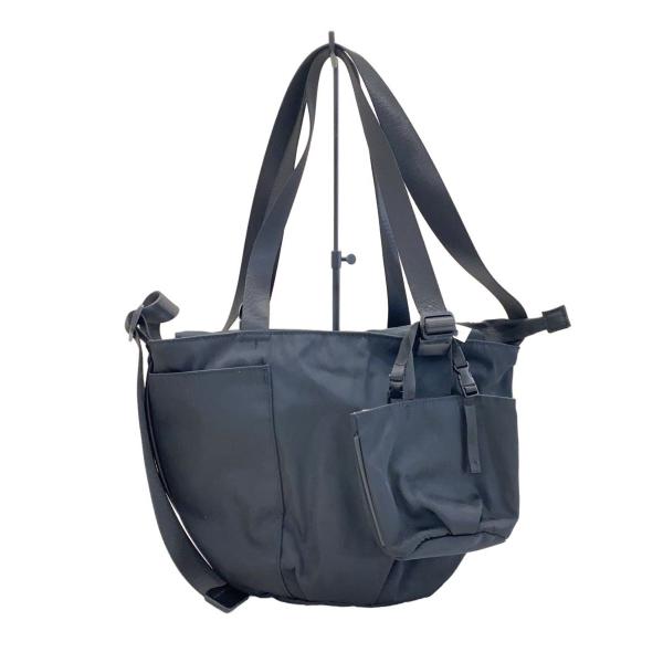 ear PAPILLONNER◇トートバッグ/ナイロン/BLK/無地 : セカンド