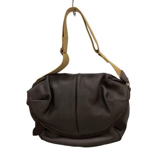 ポキット　pokit ショルダーバッグ　美品 pokit◇ショルダーバッグ/レザー/BRW : セカンドストリートYahoo!店