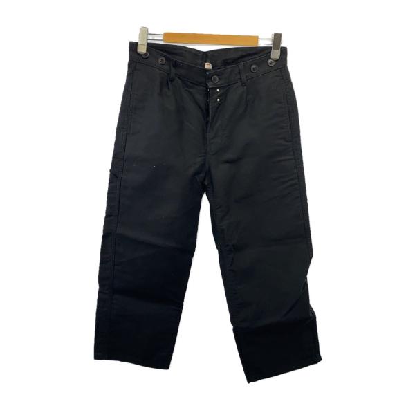 LE TRAVAILLEUR GALLICE◇ボトム/3/コットン/BLK/無地/ワークパンツ