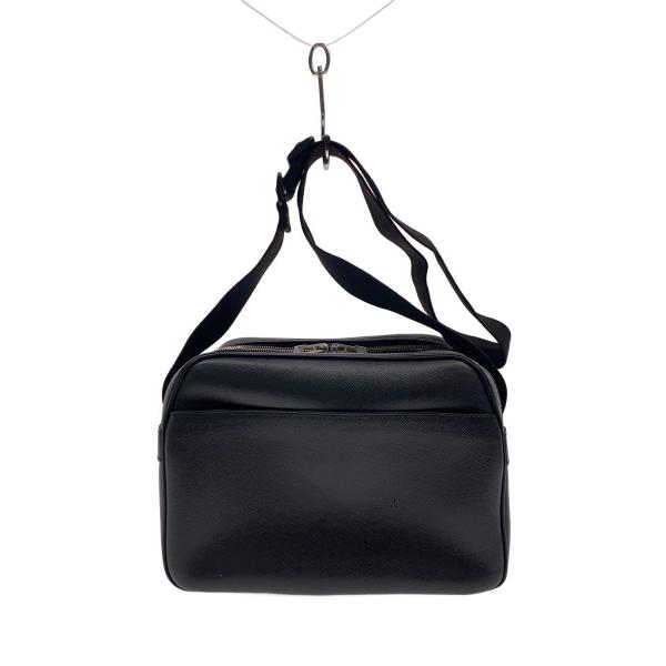 LOUIS VUITTON◇リポーター_タイガ/レザー/BLK : セカンドストリート