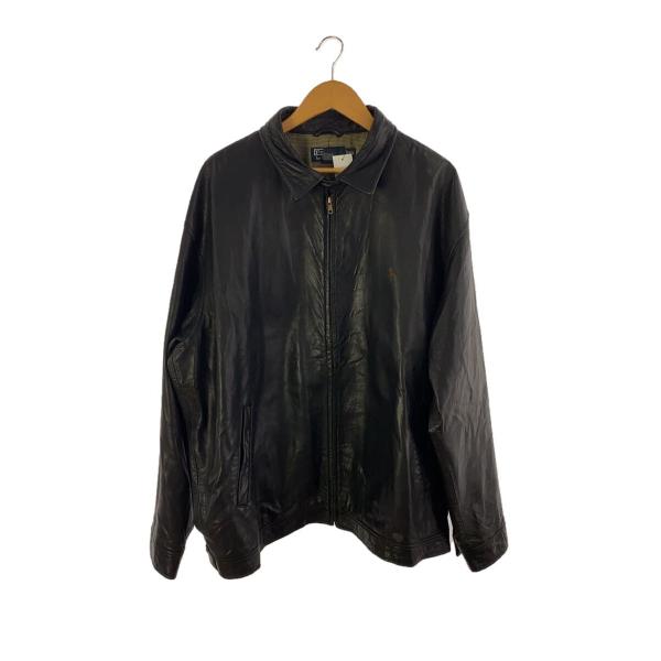 POLO RALPH LAUREN◇レザージャケット・ブルゾン/XXL/レザー/BLK