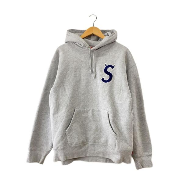 Supreme◇22AW/S Logo Hooded Sweatshirt/ツノ/パーカー/L/コットン