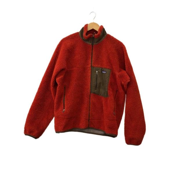 patagonia◇CLASSIC RETRO X/フリースジャケット/L/ポリエステル/RED