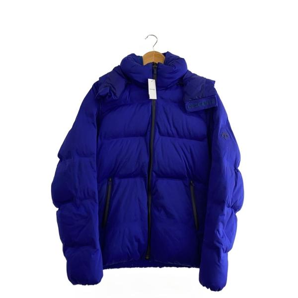 DESCENTE◇ダウンジャケット/L/ポリエステル/BLU/無地/DALT3373
