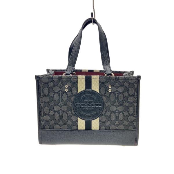 COACH◇デンプシー2WAY/トートバッグ/キャンバス/BLK/総柄/4113