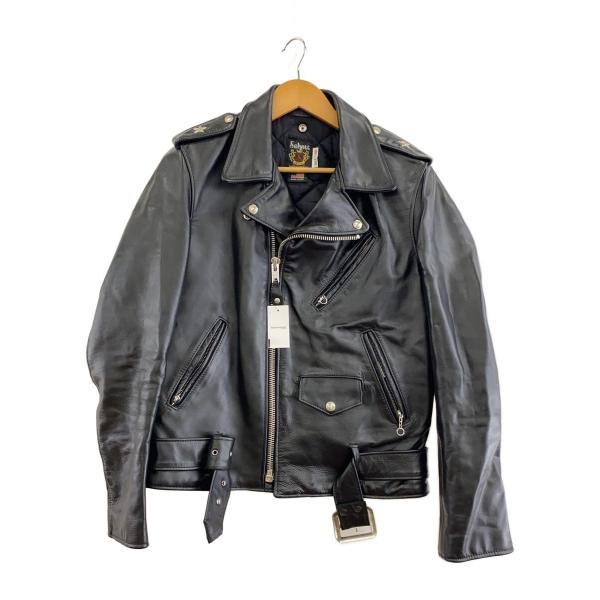 Schott◇613UHT HORSEHIDE ONE STAR/ダブルライダースジャケット/38