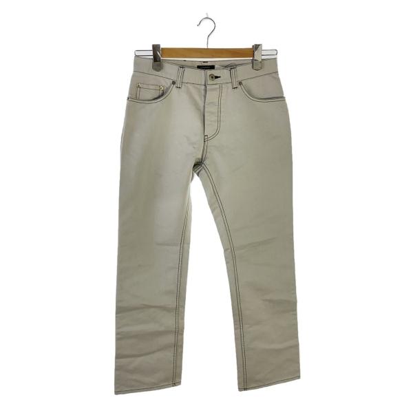 BURBERRY BLACK LABEL◇ストレートパンツ/73/コットン/グレー/無地